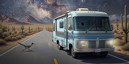 Life in the Blue Winnebago